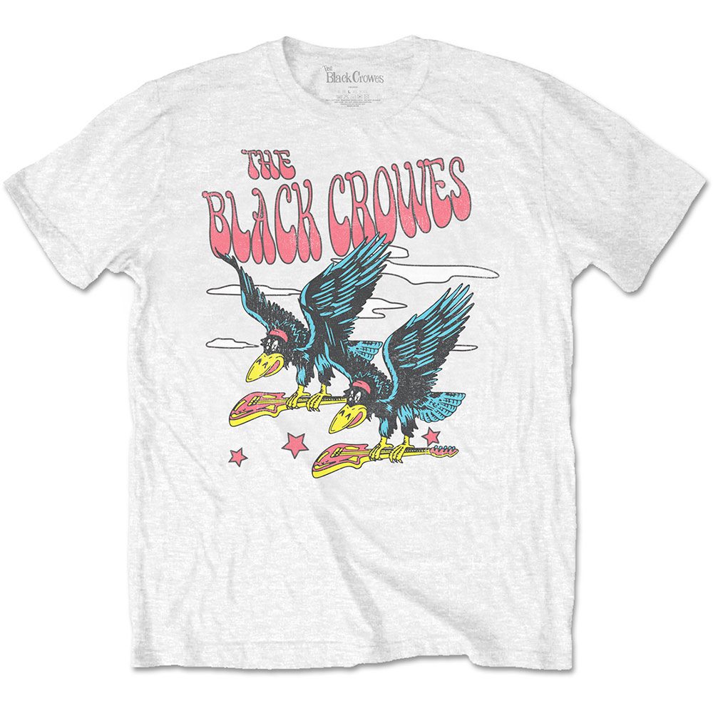 The Black Crowes - Flying Crowes Mens Tshirt - White